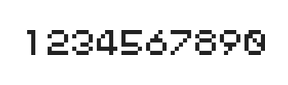 5×6数字点阵字体 ddN56AB0719