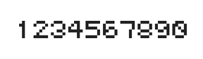 5×6数字点阵字体 ddN56AB0727