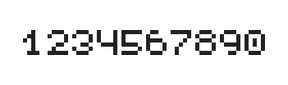 5×6数字点阵字体 ddN56AB0728