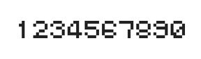 5×6数字点阵字体 ddN56AB0736