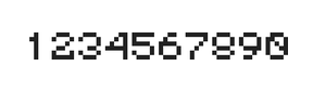 5×6数字点阵字体 ddN56AB0745