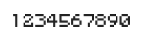 5×6数字点阵字体 ddN56AB0749
