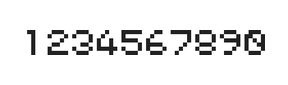 5×6数字点阵字体 ddN56AB0757