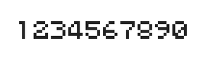 5×6数字点阵字体 ddN56AB0759