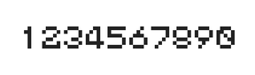 5×6数字点阵字体 ddN56AB0800