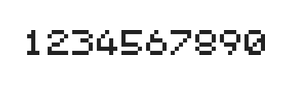 5×6数字点阵字体 ddN56AB0806