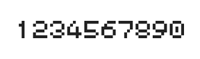 5×6数字点阵字体 ddN56AB0809