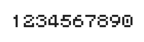 5×6数字点阵字体 ddN56AB0810