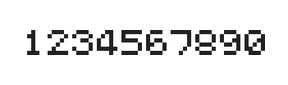5×6数字点阵字体 ddN56AB0812