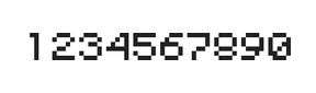 5×6数字点阵字体 ddN56AB0816