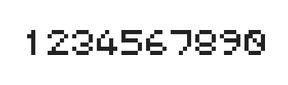 5×6数字点阵字体 ddN56AB0818