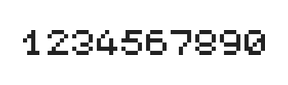 5×6数字点阵字体 ddN56AB0819