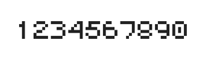 5×6数字点阵字体 ddN56AB0821