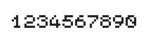 5×6数字点阵字体 ddN56AB0823
