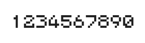 5×6数字点阵字体 ddN56AB0824