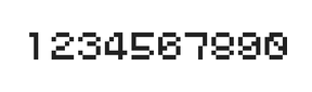 5×6数字点阵字体 ddN56AB0826