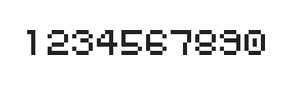 5×6数字点阵字体 ddN56AB0829