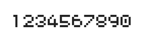 5×6数字点阵字体 ddN56AB0842