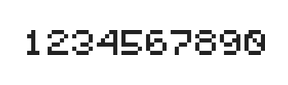5×6数字点阵字体 ddN56AB0845