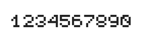 5×6数字点阵字体 ddN56AB0846