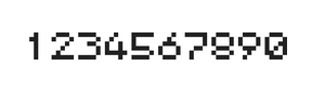 5×6数字点阵字体 ddN56AB0851