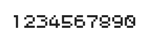 5×6数字点阵字体 ddN56AB0853