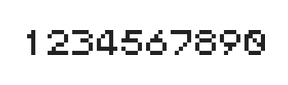 5×6数字点阵字体 ddN56AB0857