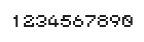 5×6数字点阵字体 ddN56AB0864