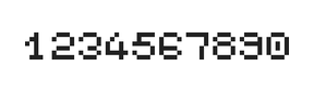 5×6数字点阵字体 ddN56AB0866