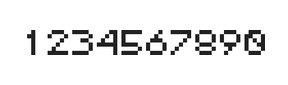 5×6数字点阵字体 ddN56AB0868