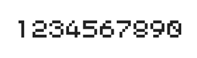5×6数字点阵字体 ddN56AB0873