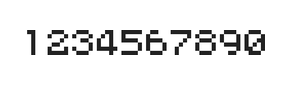 5×6数字点阵字体 ddN56AB0875