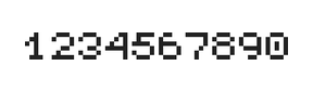 5×6数字点阵字体 ddN56AB0876