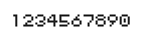 5×6数字点阵字体 ddN56AB0878