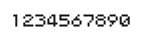 5×6数字点阵字体 ddN56AB0880