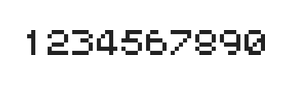 5×6数字点阵字体 ddN56AB0884