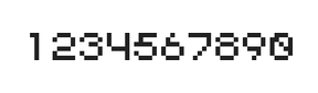 5×6数字点阵字体 ddN56AB0890