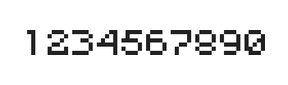 5×6数字点阵字体 ddN56AB0894