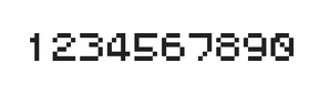 5×6数字点阵字体 ddN56AB0896