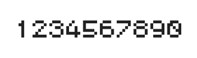 5×6数字点阵字体 ddN56AB0908