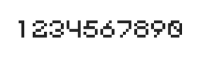 5×6数字点阵字体 ddN56AB0914