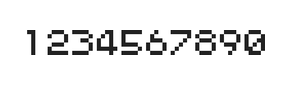 5×6数字点阵字体 ddN56AB0916