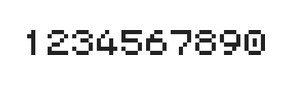 5×6数字点阵字体 ddN56AB0921