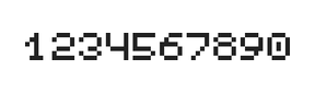 5×6数字点阵字体 ddN56AB0928