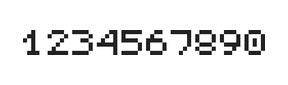 5×6数字点阵字体 ddN56AB0929