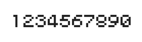 5×6数字点阵字体 ddN56AB0935