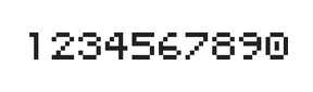 5×6数字点阵字体 ddN56AB0944