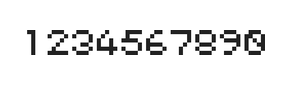 5×6数字点阵字体 ddN56AB0946