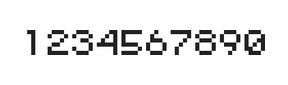 5×6数字点阵字体 ddN56AB0947