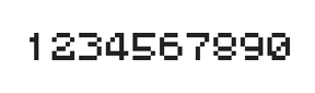 5×6数字点阵字体 ddN56AB0951